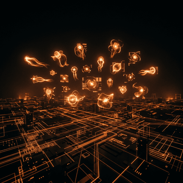 Cinematic agent landscape